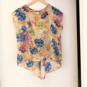Belle Femme | Floral Printed Blouse | Medium